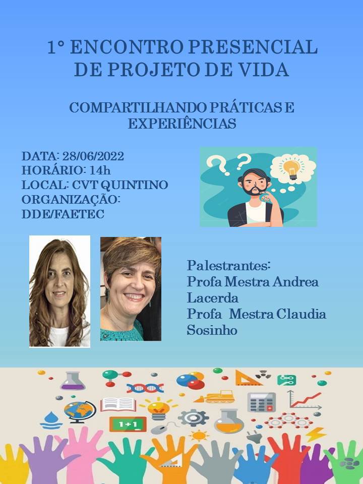 I Encontro de Projeto de Vida - Compartilhando Práticas e Experiências